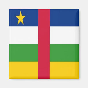 zCF001 CENTRAL AFRICAN REPUBLIC, FLAG, Fridge Magnet