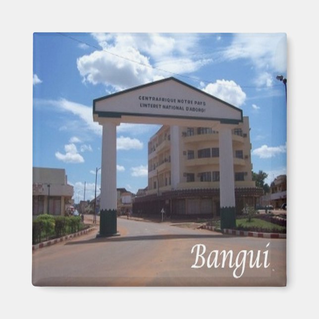 zCF007 BANGUI, Central African Republic, Fridge Magnet (Front)