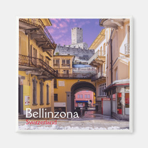 zCH004 BELLINZONA Switzerland, Fridge Magnet