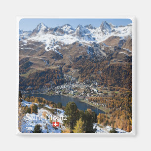zCH018 SAINT-MORITZ Switzerland, Fridge Magnet