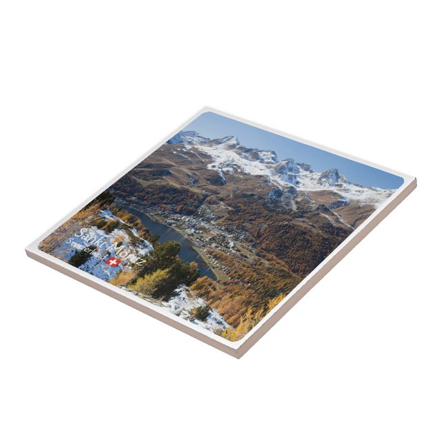 zCH018 SANKT MORITZ Switzerland, Tile (Side)
