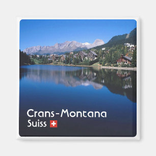 zCH023 CRANS MONTANA Switzerland, fridge Magnet