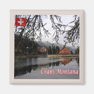 zCH024 CRANS MONTANA Switzerland - Fridge Magnet