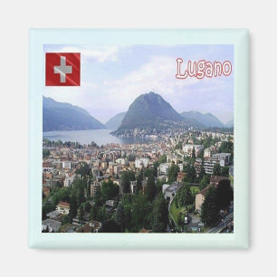 zCH027 LUGANO Switzerland - Fridge Magnet