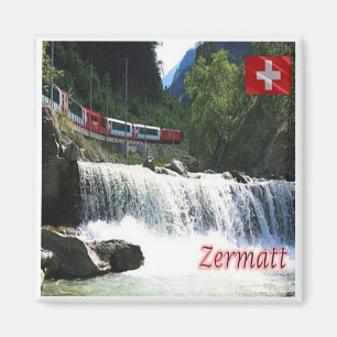 zCH033 ZERMATT Panorama Swiss - Fridge Magnet