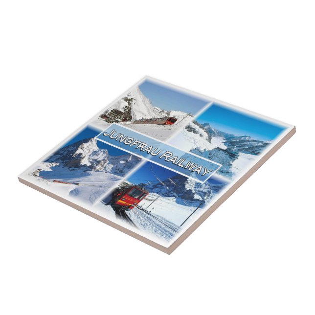 zCH047 JUNGFRAU RAILWAY Switzerland, Tile (Side)