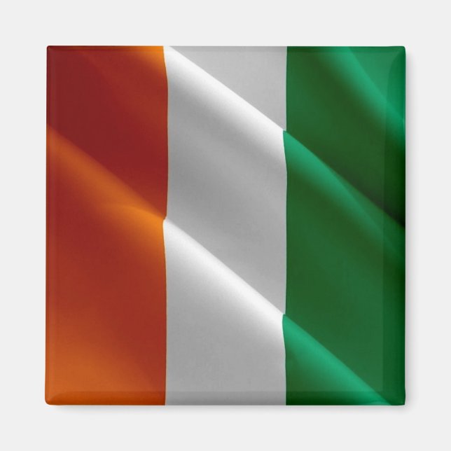 zCI002 IVORY COAST WAVING FLAG, Africa, Fridge Magnet (Front)