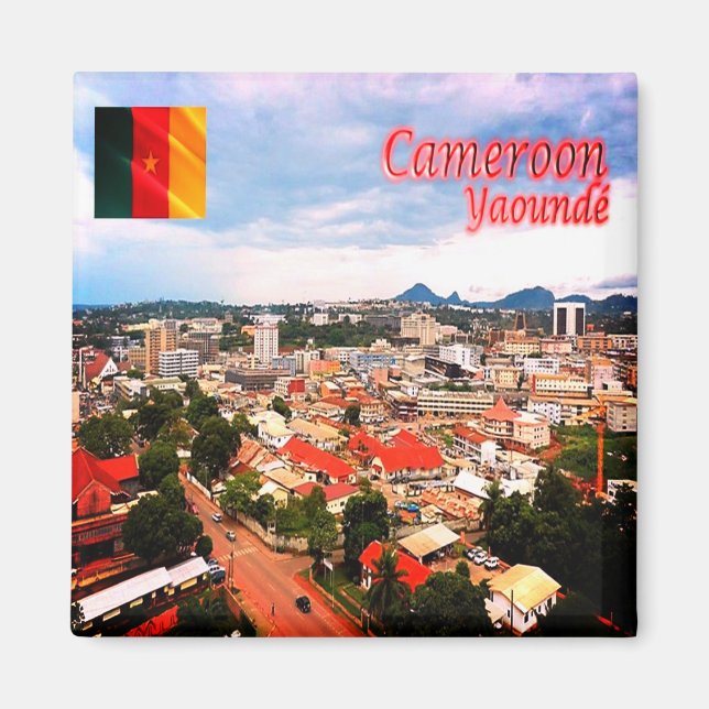 zCM006 YAOUNDE', Cameroon, Africa, Fridge Magnet (Front)