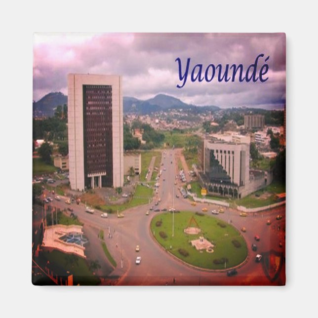 zCM008 YAOUNDE', Cameroon, Africa, Fridge Magnet (Front)