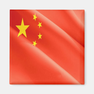 zCN002 Chinese waving FLAG China PRC, Fridge Magnet