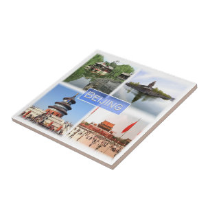 zCN008 BEIJING, China, Souvenir, Tile