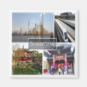 zCN012 SHANGHAI, China, Asia, Fridge Magnet
