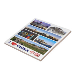 zCN016 I Love CHINA, PRC, Tile
