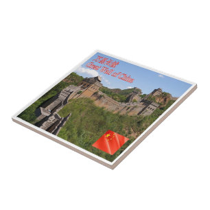 zCN026 GREAT WALL OF CHINA, PRC, Souvenir Tile