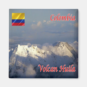 zCO010 COLOMBIA, Volcan Huila, America, Fridge Magnet