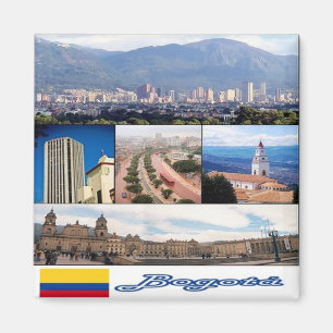 zCO011 BOGOTA', Colombia, Mosaic, America, Fridge Magnet