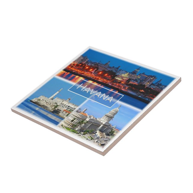 zCU003 HAVANA, Mosaic, Cuba, America, Tile (Side)