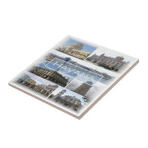 zCU004 HAVANA, Mosaic, Cuba, America, Tile