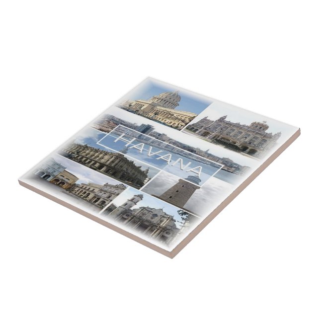 zCU004 HAVANA, Mosaic, Cuba, America, Tile (Side)