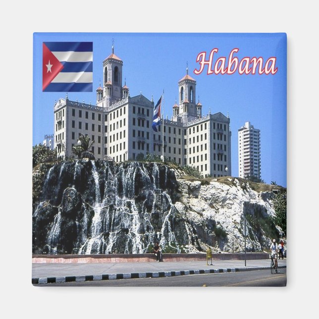 zCU012 CUBA, Cliff Panorama, America, Fridge Magnet (Front)