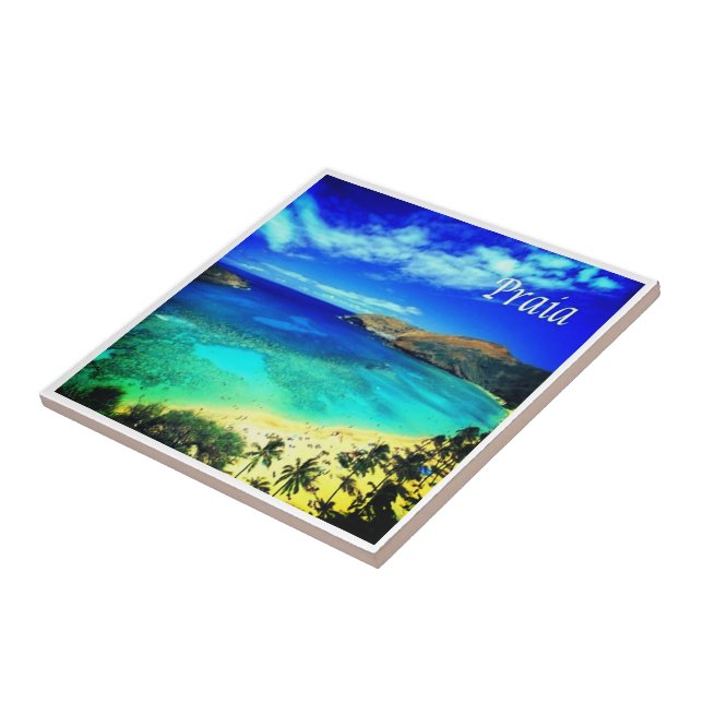 ZCV014  PRAIA, Panorama,Cape Verde, Africa, Tile (Side)