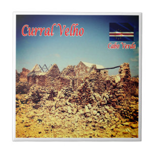 zCV017 CURRAL VELHO, Cape Verde, Africa, Tile