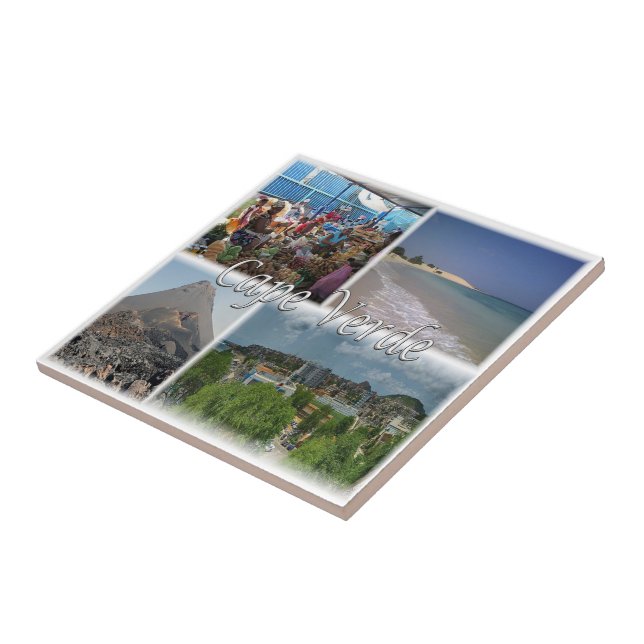 zCV025 CAPE VERDE, Mosaic, Africa, Tile (Side)