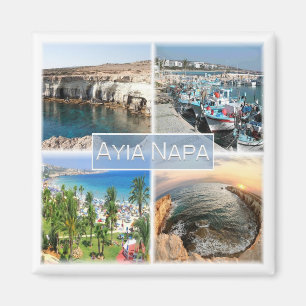zCY004 AYIA NAPA Cyprus - Fridge Magnet