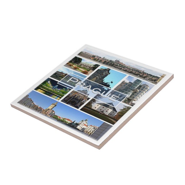 zCZ004 PRAGUE Czech Republic, Tile (Side)