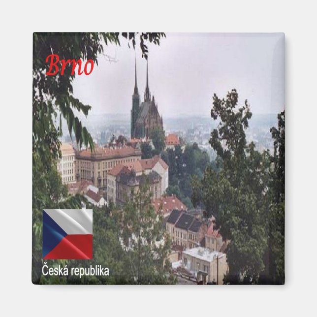 zCZ007 BRNO Czech Republic, Fridge Magnet (Front)
