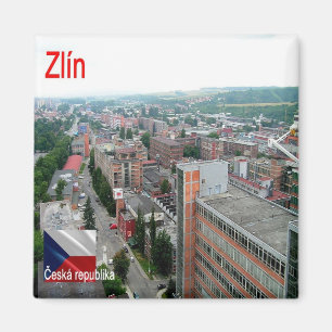 zCZ008 ZLÍN Czech Republic, Fridge Magnet