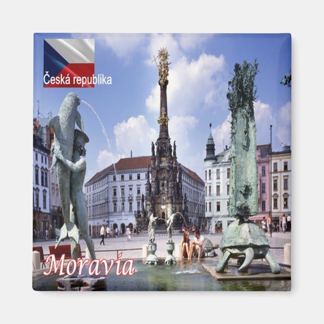 zCZ014 MORAVIA Czech Republic, Fridge Magnet (Front)