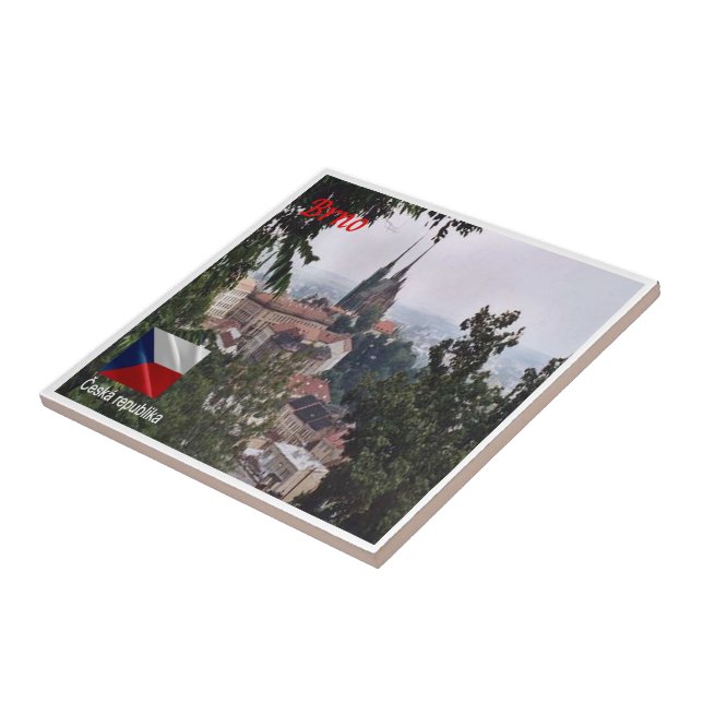 zCZ016 BRNO Czech Republic, Tile (Side)