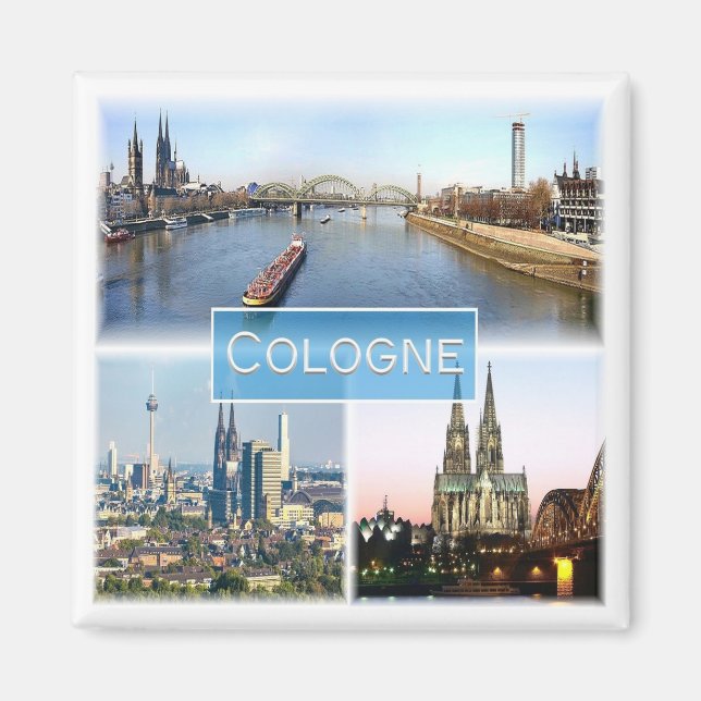 zDE043 COLOGNE KÖLN Germany, Fridge Magnet (Front)
