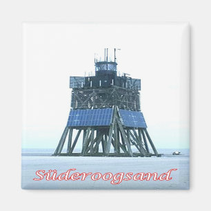 zDE053 SÜDEROOGSAND Frisian islands, Fridge Magnet