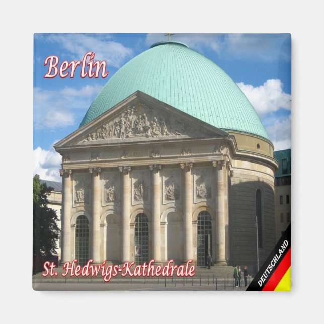 zDE062 BERLIN Saint Hedwig Cathedral, Fridge Magnet (Front)