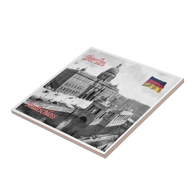 zDE071 BERLIN City ​​Palace Germany, Tile (Side)