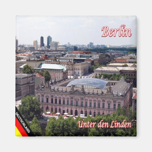 zDE075 BERLIN Unter den Linden Germany, Fridge Magnet (Front)