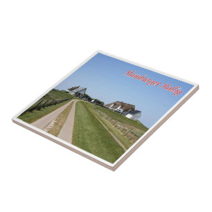 zDE085 HAMBURGER HOLM Frisian islands, Tile