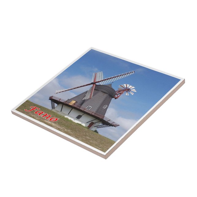 zDK008 FANO LIGHTHOUSE Frisian Islands, Tile (Side)