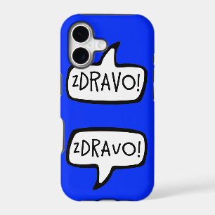 ZDRAVO! Bosnian Serbian Greeting Speech Bubble