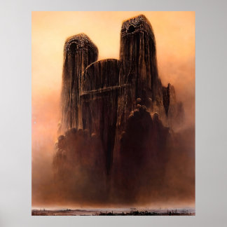 Zdzislaw Beksinski art painting Poster