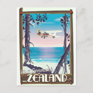 Zealand Denmark travel poster Postcard