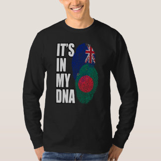 Zealander And Bangladeshi Mix DNA Flag Heritage T-Shirt