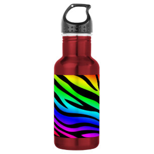 Zebbra Stripes Rainbow 532 Ml Water Bottle