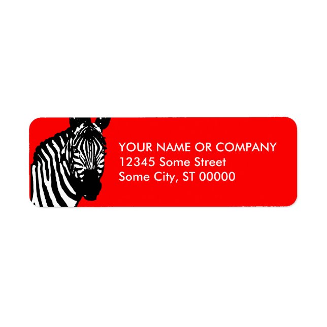 zebra. (Front)