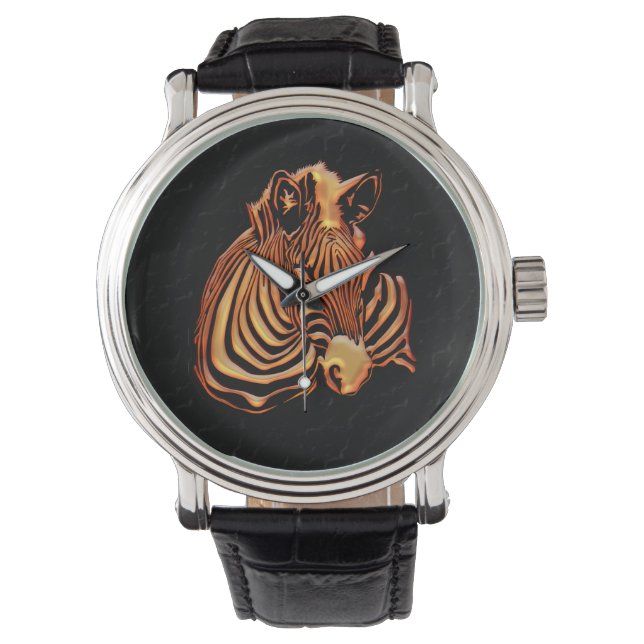 Zebra 1 & 2 Watch - Numeral Options (Front)