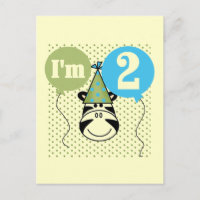 Zebra 2nd Birthday T-shirts and Gifts