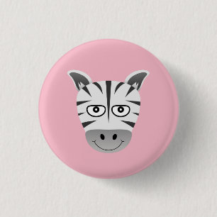 Zebra 3 Cm Round Badge