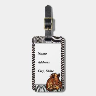 Zebra 3 Luggage Tag